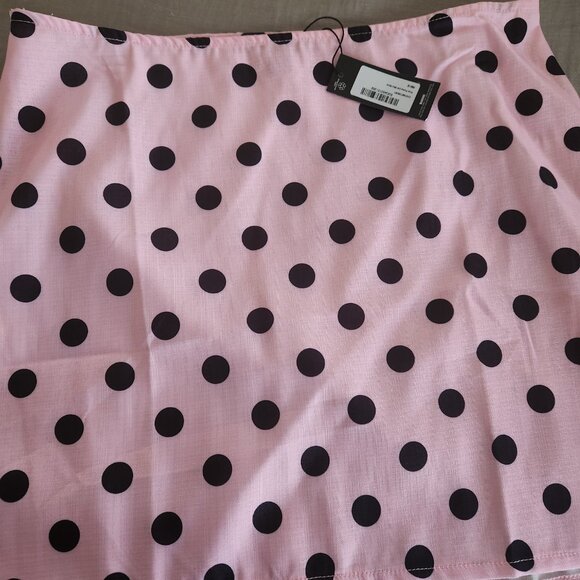 Pretty Little Thing Polka Dot Skirt Set NWT - Picture 5 of 9
